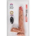 Premium Kıkırdaklı Bükülebilir Dildo Vibratör Uzaktan Kumandalı Titreşimli 27cm