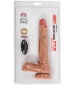 Premium Kıkırdaklı Bükülebilir Dildo Vibratör Uzaktan Kumandalı Titreşimli 27cm
