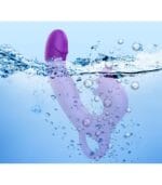 Üç Motorlu Klitoris Darbeli Vibratör Premium Saf Tutku %100 Liquid Silikon (Mor) - Görsel 7