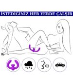 Üç Motorlu Çiftler İçin Vibratör Premium Saf Tutku %100 Liquid Silikon (Mor) - Görsel 5