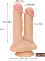 Noctis 21cm Realistik Çiftli Dildo No:61 - Image 5