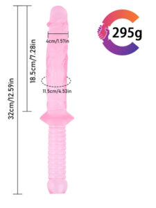 Noctis 32cm Pembe Realistik Kılıç Dildo No:150 - Image 5
